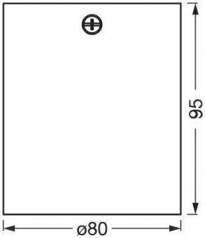 Ledvance Surface spot Square GU10 White 