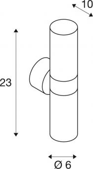 SLV ASTINA OUT ESL 2xGu10 weiss   228771 