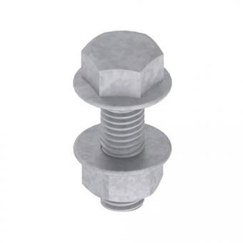 Unex Schraube DIN 6921 mit Muttern M8X25 