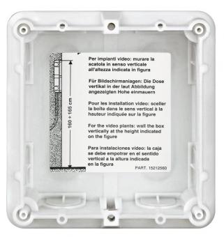 BTicino 350010 Unterputz Kasten 1M zum 