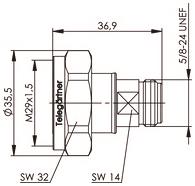 TEGA Adapter 7-16/ N (M-F)   J01122B0010 