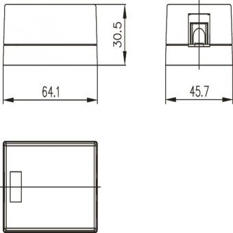 TG Modul-Aufnahme 1-fach Ap  H02000A0064 