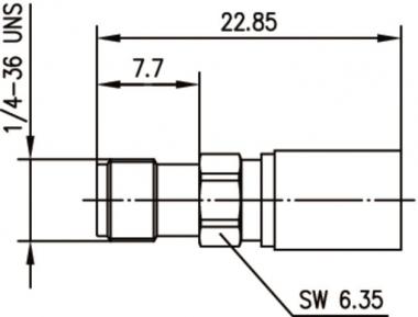 TEGA SMA-Kabelbuchse Cr Au G30 100024724 