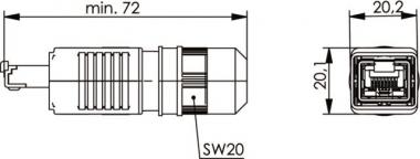 TG STX V4 RJ45 Steckerset    J80026A0013 