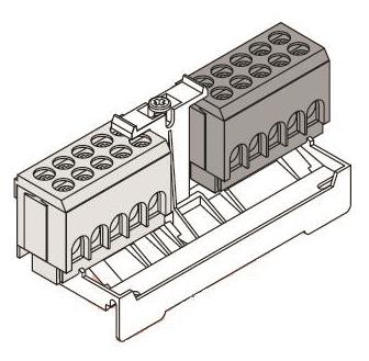 ABN PE/N-Klemme m.Träger            GPEN 