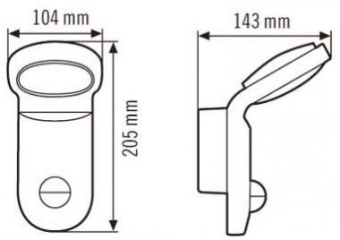 ESY LED-Außenleuchte AOL 100  EL10750700 