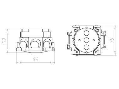 Kaiser Betonbau B1 Gerätedose    1255-01 