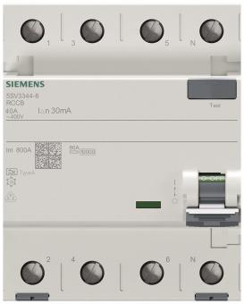 Siemens FI-Schalter 4x40A       5SV33446 