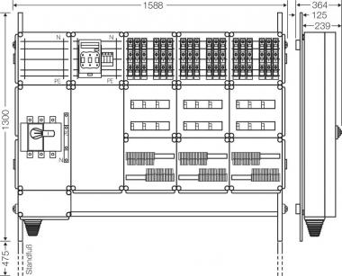 Hensel Ladeverteiler f. Mi EV 11kW 18101 