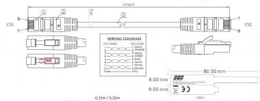 EFB RJ45 Patchkabel S/FTP   K5525FBL.0,5 