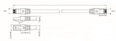 EFB RJ45 Patchkabel S/FTP     K5528BL.10 