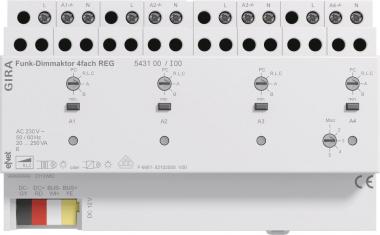 GIRA 543100 eNet Funk Dimmaktor 4fach 
