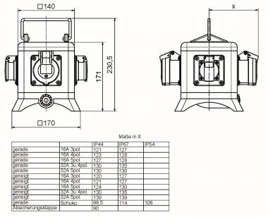Bals Tragbarer Verteiler Vollgummi 57148 