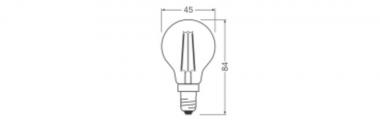 LEDV LED Tropfen 1,8-25W/827 250lm 