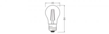 LEDV LED Tropfen 1-15W/827 136lm 