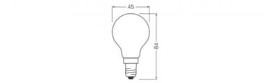 LEDV LED Tropfen 5,9-60W/827 806lm 