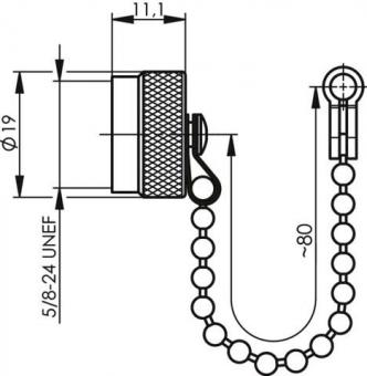 TG Abdeckkappe m. Kette MX   H00010A1122 