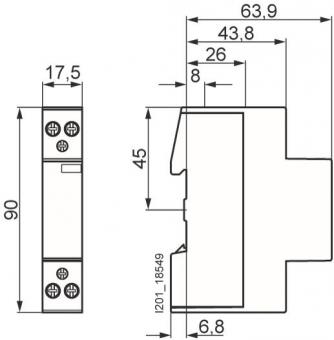 Siemens 5TT50010 INSTA-Schütz 1S+1 