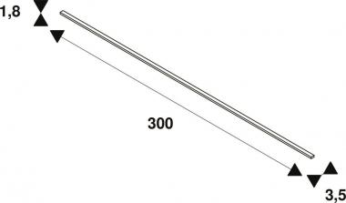 SLV HV Schiene 3m 1Ph. Aufbau    1002151 