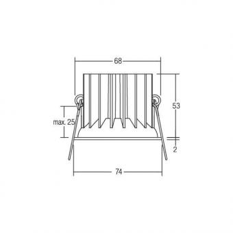 BRUM LED-Einbauleuchte 350mA,   12415173 