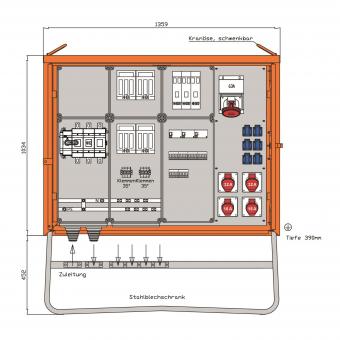 Walther Gruppenverteiler 246kVA WV0079R1 