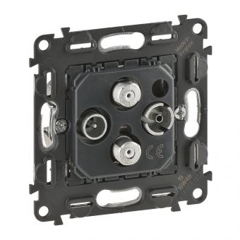 Legrand 753056 Einsatz TV-R-SAT-SAT Dose 