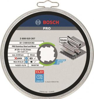 Bosch X-LOCK Trennscheibe Dose 125mm 