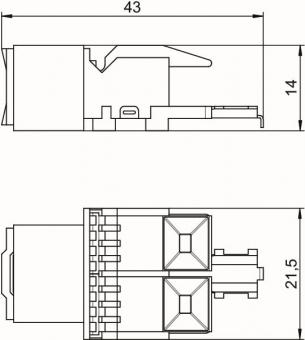 OBO ASM-C5 Anschlussmodul CAT 5 