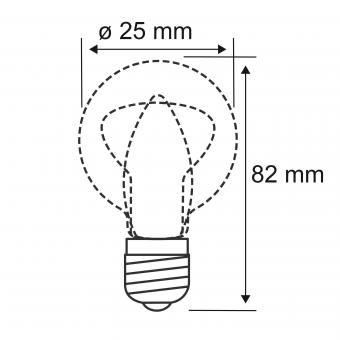 Paulmann LED Fil Röhre 470lm E14   28693 