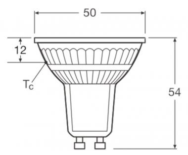 Ledvance LED PAR16 100 36° P 8W 840 GU10 