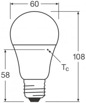 LEDV Facility Lamp AGL 7-60W/840 806lm 