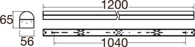 SLV BATTEN P 1200 52 830/840/850 1009252 