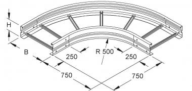 NIED Bogen 90°, 150x400   WSBR 150.400 F 
