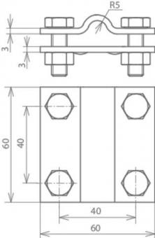 DEHN Kreuzstück Niro              318209 