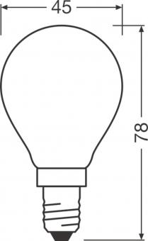 LEDV LED Tropfen 4,8-40W/827 470lm 