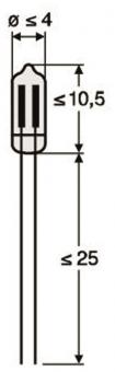 S&H Miniatur-Glimmlampe KG 100-10  31000 