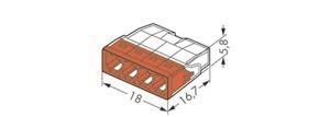 WAGO 2273-204 COMPACT-Verbindungsdosen- 