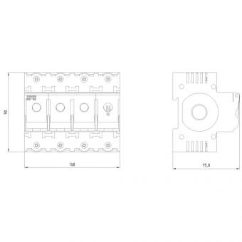 Siemens 5SG7163 MINIZED-Lasttrennschalt. 