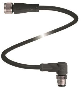 PF Extension cable  V1-G-BK2M-PUR-U-V1-W 