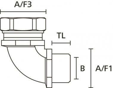 Hellermann LTS20-90FMC-M20-NPB/PA6-ML 
