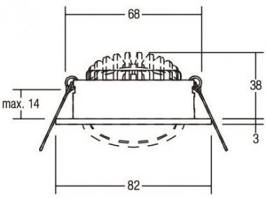 BRUM LED-Einbaustra. weiss d2w 39461073 
