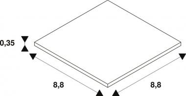 SLV Abdeckring Farbe  Weiß eckig 1007185 