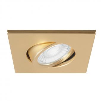 SLV Abdeckring gold matt eckig   1007194 