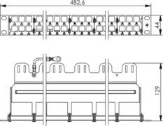 TG 19-Modulträger 1HE        H02025A0236 