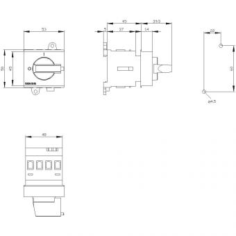 Siemens 3LD20300TK11Hauptschalter 3p 