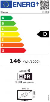 Hisense 116UXQ Mini LED-TV Mini-LED RGB 