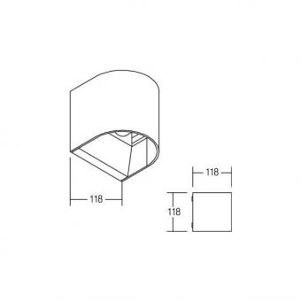 BRUM LED-Wandaufbaul.           60026183 
