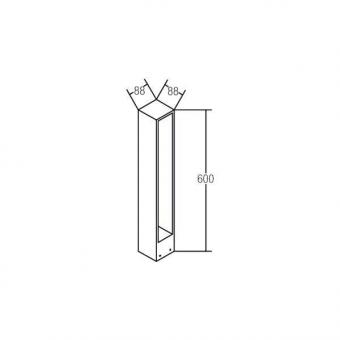 BRUM Pollerleuchte Trian IP54   60007103 
