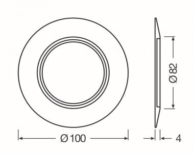 Ledvance SP RING D100 BK Sanierungsringe 