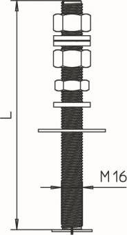 OBO isFang 3B-G1 Gewindestange f.1 